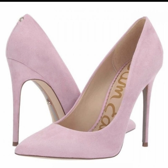 SAM EDELMAN DANNA, PINK SUEDE STILETTO HEELS. NIB! SIZE 8.5 - Picture 1 of 10